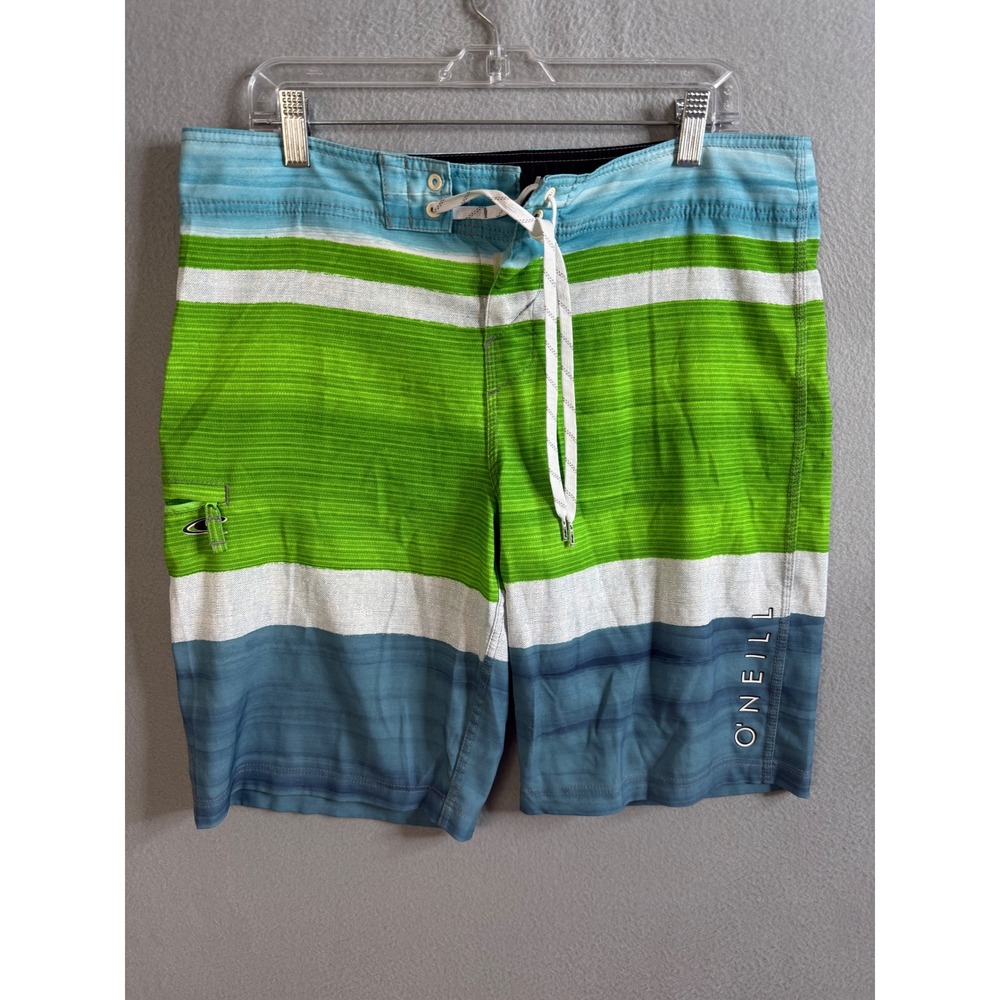 O'Neill Board‎ Shorts Men's 34 Striped Swim Trunks Multicolor
